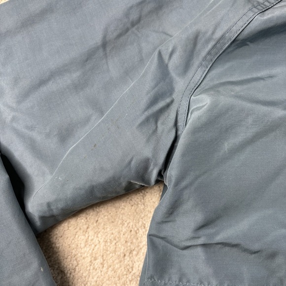 Woolrich Jacket Men's Large Blue Hooded Mountain Parka Wool Flannel‎ Lined 6108 - Picture 9 of 14